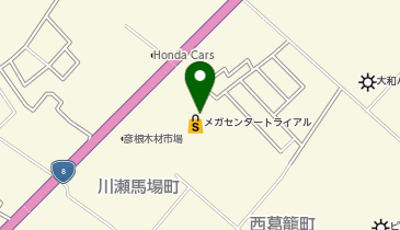 セブン銀行 メガセンタートライアル彦根店 共同出張所の地図画像
