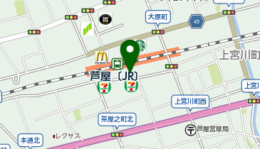 セブンイレブン JR芦屋駅前店の地図画像