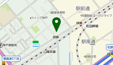 セブンイレブン 神戸菅原通1丁目店の地図画像