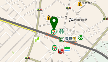 セブンイレブン 清瀬駅北口店の地図画像