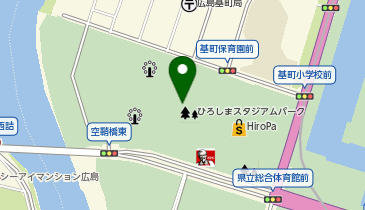 セブンイレブン ピースウイング広島店の地図画像