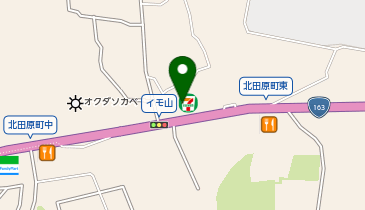 セブンイレブン 生駒北田原町店の地図画像