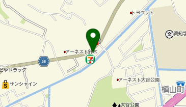 セブンイレブン 高知朝倉西町店の地図画像