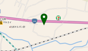 セブンイレブン 玉東山口店の地図画像