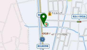 セブンイレブン 昭和町飯喰店の地図画像