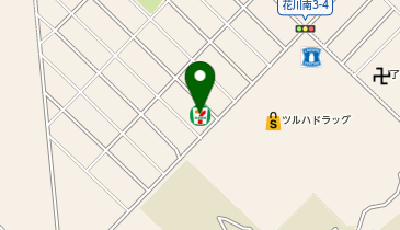 セブンイレブン 石狩花川南3条店の地図画像