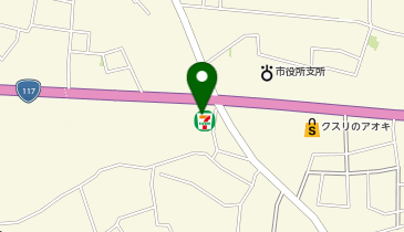 セブンイレブン 長野大塚店の地図画像