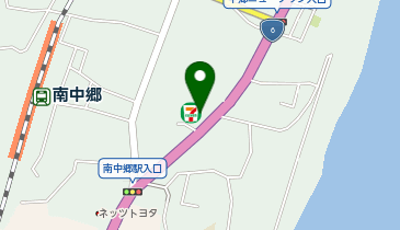 セブンイレブン 北茨城中郷店の地図画像