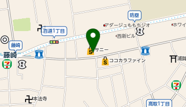 セブン銀行 サニー高取店 共同出張所の地図画像