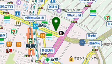 セブンイレブン 新橋1丁目店の地図画像