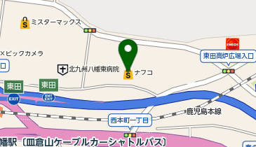 セブン銀行 ロピア八幡東ナフコ店 共同出張所の地図画像