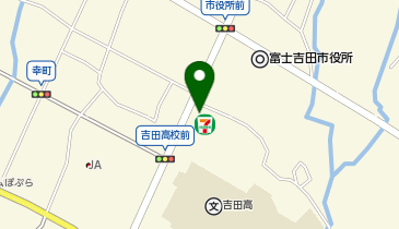 セブンイレブン 富士吉田市役所前店の地図画像