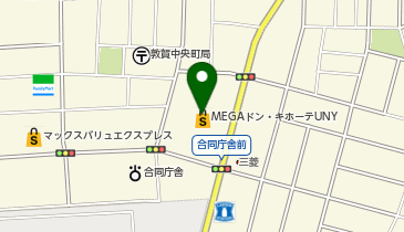 セブン銀行 MEGAドン・キホーテUNY敦賀店 共同出張所の地図画像
