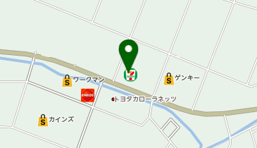 セブンイレブン 関市小屋名店の地図画像