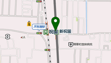 セブン銀行 近鉄電車 新祝園駅 共同出張所の地図画像