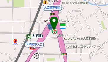 セブンイレブン 大田区大森中1丁目店の地図画像