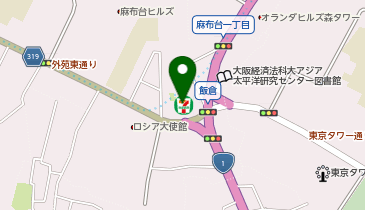 セブンイレブン 港区飯倉店の地図画像