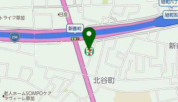 セブンイレブン 草加新善町店の地図画像