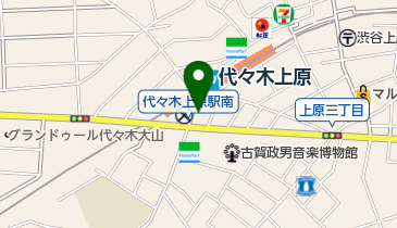 キッチンオリジン 代々木上原店の地図画像