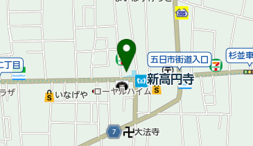 キッチンオリジン 新高円寺店の地図画像