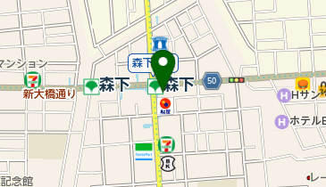 キッチンオリジン 森下店の地図画像