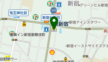 キッチンオリジン 東新宿店の地図画像