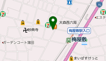 キッチンオリジン 梅屋敷店の地図画像