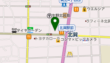キッチンオリジン 北巽店の地図画像