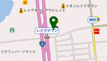 キッチンオリジン イオンレイクタウン店の地図画像