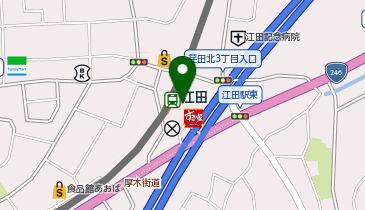 れんげ食堂 Toshu 江田店の地図画像