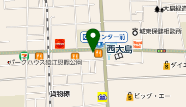 れんげ食堂 Toshu 西大島店の地図画像