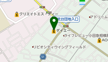 オリジンデリカ ダイエー相武台店の地図画像