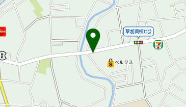 れんげ食堂Toshu ベルクスタウン草加青柳店の地図画像