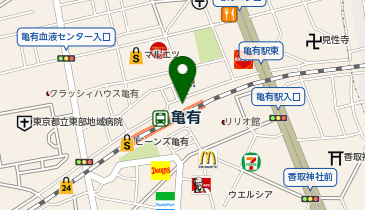 れんげ食堂 Toshu 亀有北口店の地図画像