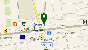 れんげ食堂 Toshu 大島店の地図画像