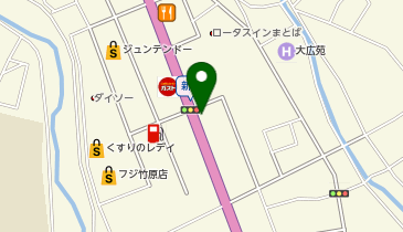 auショップ竹原の地図画像