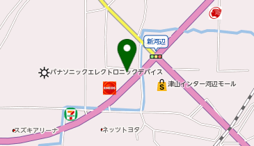 auショップ津山河辺の地図画像