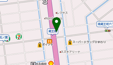 auショップ福山蔵王の地図画像