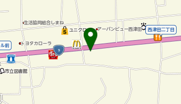 auショップ松江西津田の地図画像