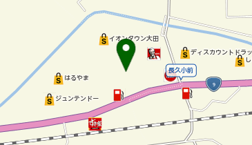 auショップイオンタウン大田の地図画像