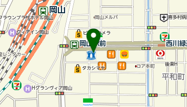 auショップ桃太郎大通りの地図画像