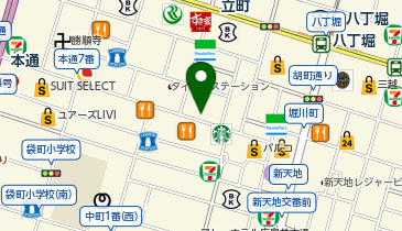 auショップ本通りの地図画像