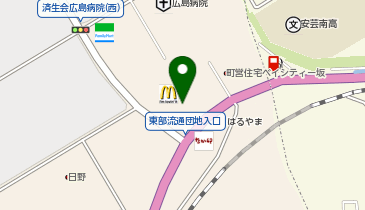 auショップフジグラン安芸の地図画像