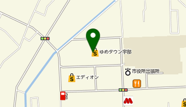 auショップゆめタウン宇部の地図画像