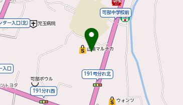 auショップマルナカ可部の地図画像