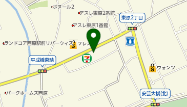 auショップ東原の地図画像