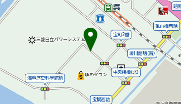 auショップゆめタウン呉の地図画像
