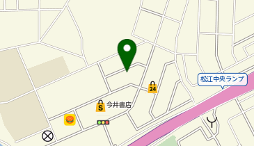 auショップ松江田和山の地図画像