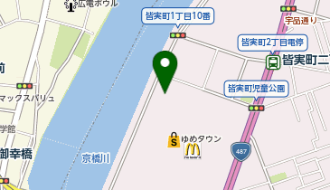 auショップゆめタウン広島の地図画像