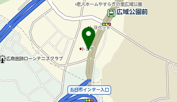 PiPit 広島トヨタ自動車株式会社 西風新都の地図画像